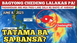 TROPICAL STORM CHEDENG LUMAKAS!JUNE 8,2023 WEATHER UPDATE TODAY|PAGASA WEATHER UPDATE