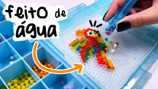 FIZ UMA PIXEL ART USANDO BEADS FEITOS DE ÁGUA -  COMO ISSO É POSSÍVEL?