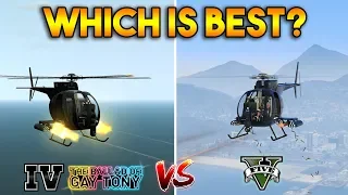 GTA 5 BUZZARD VS GTA 4 BUZZARD : WHICH IS BEST?