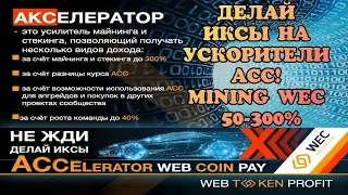 Crypto Accelerator - обзор проекта. Как Заработать на Ускорители ACC? Майнинг WEC 50-300%