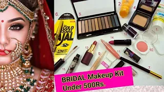 bridal bridal makeup kit under 500 rs.😱#short #shortvideo