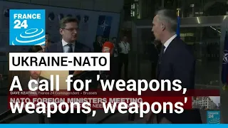 Ukraine calls for 'weapons, weapons, weapons' at NATO talks • FRANCE 24 English