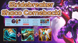 Stridebreaker Shaco Jungle Comeback in Diamond S11[League of Legends] Full Gameplay - Infernal Shaco