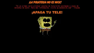 [FALSO] Pantalla antipiratería de Nickelodeon (Latinoamérica, 2009-2010)