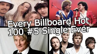 Every Billboard Hot 100 #5 Single Ever (1958-2023)
