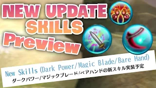 Toram Online | NEW SKILL UPDATE ! Dark Power, Magic Blade & Barehand Preview