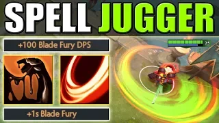 Full HP Drain Blade Fury Combo with Sticky Napalm [Spell Juggernaut] Dota 2 Ability Draft