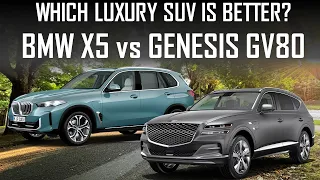 WHICH LUXURY SUV IS BETTER? BMW X5 vs GENESIS GV80 // ENGINEER'S FULL REVIEW