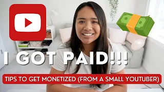 MY FIRST YOUTUBE PAYCHECK! How to get monetized on YouTube 2023