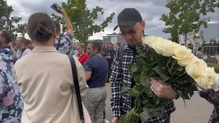 Как мы ходили на открытие памятника Юрию Шатунову 😬  Троекуровское кладбище  6 сентября 2023