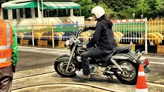 Korean Motorcycle Test 2017 - 1st Attempt 오토바이 면허 시험