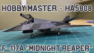 Unboxing of Hobby Master 1:72 Diecast HA5808 Lockheed F-117A Nighthawk #86-0839 Midnight Reaper