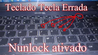 Digita Letra no teclado e sai numero.