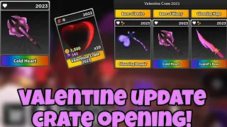 VALENTINE UPDATE CRATE OPENING! | Survive the killer