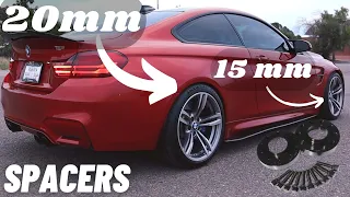 BMW M4 F82 Wheel Spacers Install | 20mm Rear & 15mm Front | WILD LOOK