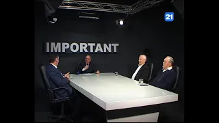 Mihai Tîrșu, Ion Rață și Valerii Bacevici la emisiunea IMPORTANT