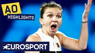 Simona Halep vs Sofia Kenin Highlights | Australian Open 2019 Round 2 | Eurosport