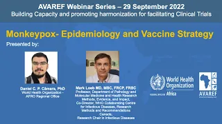 AVAREF Webinar - Monkeypox - Epidemiology and Vaccine Strategy