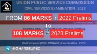 Journey from 86 to 108 Marks in Prelims 2023 | UPSC 2024 PRELIMS STRATEGY