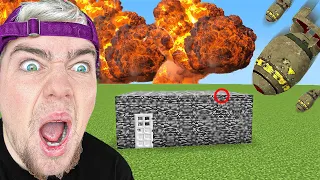 J'ai Testé 100 BOMBES NUCLÉAIRES sur Minecraft !