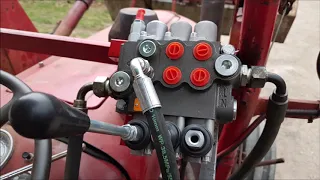 Massey Ferguson 35 hydraulic loader valve installation