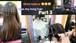 Husband decided my haircut ✂️ 😪  chop it off my hair 💇‍♀️ !  Indian Wife haircut ! Short bob ! Bts