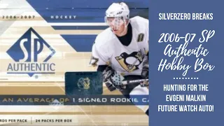 THROWBACK HOCKEY: 2006-07 SP AUTHENTIC HOBBY BOX - SEARCHING FOR THE MALKIN FUTURE WATCH AUTO!