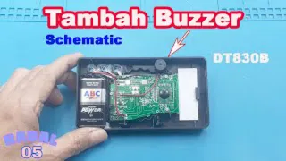 INSTALL THE BUZZER IN THE DIGITAL MULTIMETER schematic multimeter DT830B