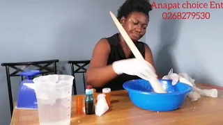 How to make liquid soap (twi tutorials, diy Ghana)