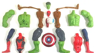 Assemble.HUlk SMASH VS SIREN HEAD VS SPIDERMAN AVENGERS SUPERHERO TOYS