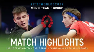 Highlights | Milosz Redzimski (POL) vs Liam Pitchford (ENG) | MT Grps | #ITTFWorlds2022