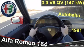 1991 | Alfa Romeo 164 3.0 V6 QV 147 kW - Sunset POV Drive + Acceleration 0 - 160 km/h