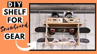 [DIY] Hanging Shelf For Snowboard Gear | Snowboard Rack