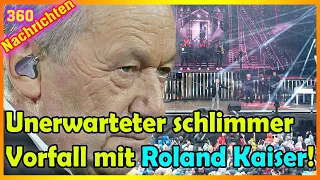 Unerwartet schlimmer Vorfall bei Roland Kaisers Tournee!