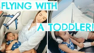 TIPS FOR FLYING WITH A TODDLER | TRAVELING WITH A LAP CHILD | Hayley Paige