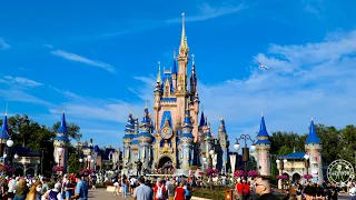 Magic Kingdom 2021 Afternoon Walkthrough w/ Rides in 4K | Walt Disney World Christmas Florida