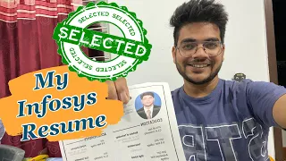 Infosys Resume that got me into Infosys | Resume tips | Infosys Interview Asked Questions