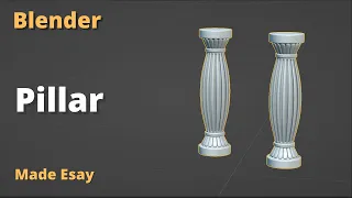 blender 3.4 pillar modeling || easy guide