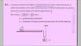 Physics Problem - Find coefficient of friction.wmv