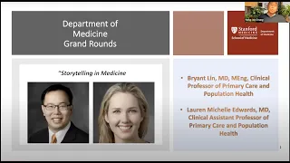 Storytelling In Medicine | DoM Grand Rounds | 11 Jan 2023