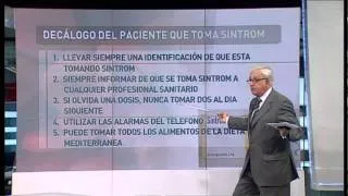 El decálogo para las personas que toman Sintrom