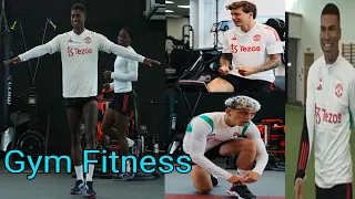 Gym Boys ! first Man United workout session at Carrington Gym! Rashford, Garnacho, Casemiro  in