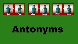 Antonyms Part - 1    India sign language. isl