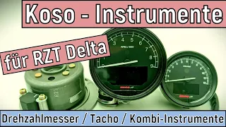 Koso-Instrumente für die Simson mit RZT-Delta. Vorstellung - Installation - Programmierung