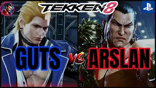 TEKKEN 8 GUTS (Steve) vs ARSLAN (Feng) 🔥🔥🔥 Tekken 8 PS5 🔥🔥🔥