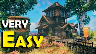 I Built A Small Medieval Plains House in Valheim | Hearth & Home S2 Episode18