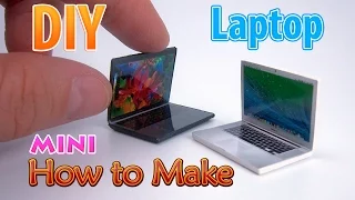 DIY Realistic Miniature Laptop | DollHouse | No Polymer Clay!