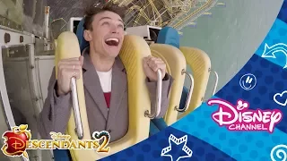 Thomas Doherty & Booboo Stewart: Scary Ride Challenge | Disney Channel Dares | Disney Arabia