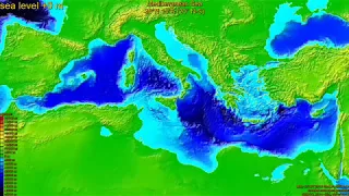 Mediterranean Sea, sea level change 0 - -4000 m, fast