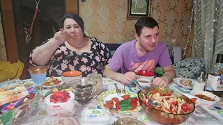 Мукбанг! Mukbang! Когда хочется жидкого, тогда рисовый суп😁